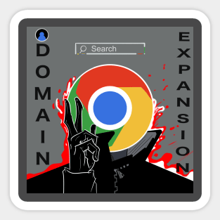 Chrome Domain Expansion v2 Sticker